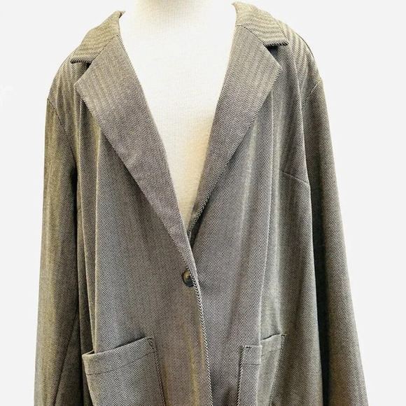 NWT CROFT&BARROW Women Long Sleeve One Button Career Blazer Jacket Plus Size 3X - Picture 1 of 12